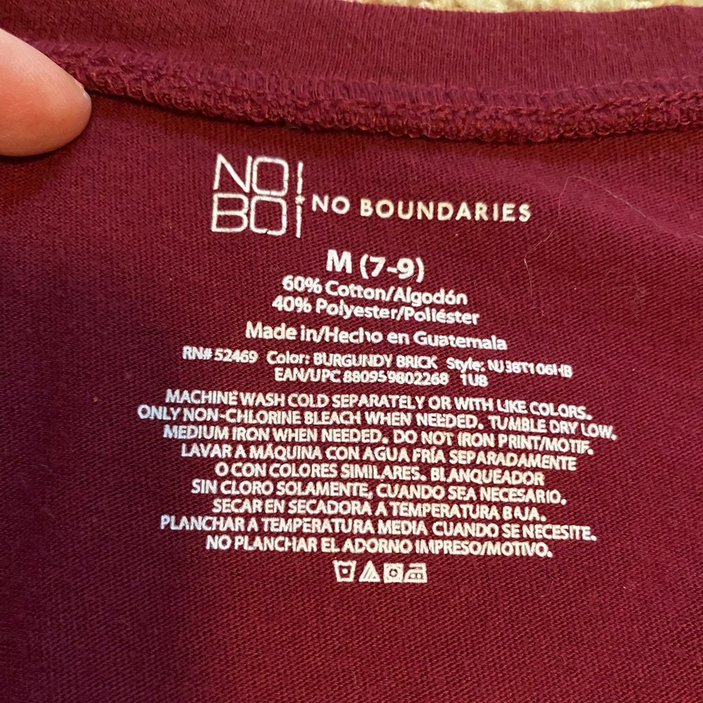 Junior’s NoBo Short Sleeve Tee Size M - Picture 2 of 7